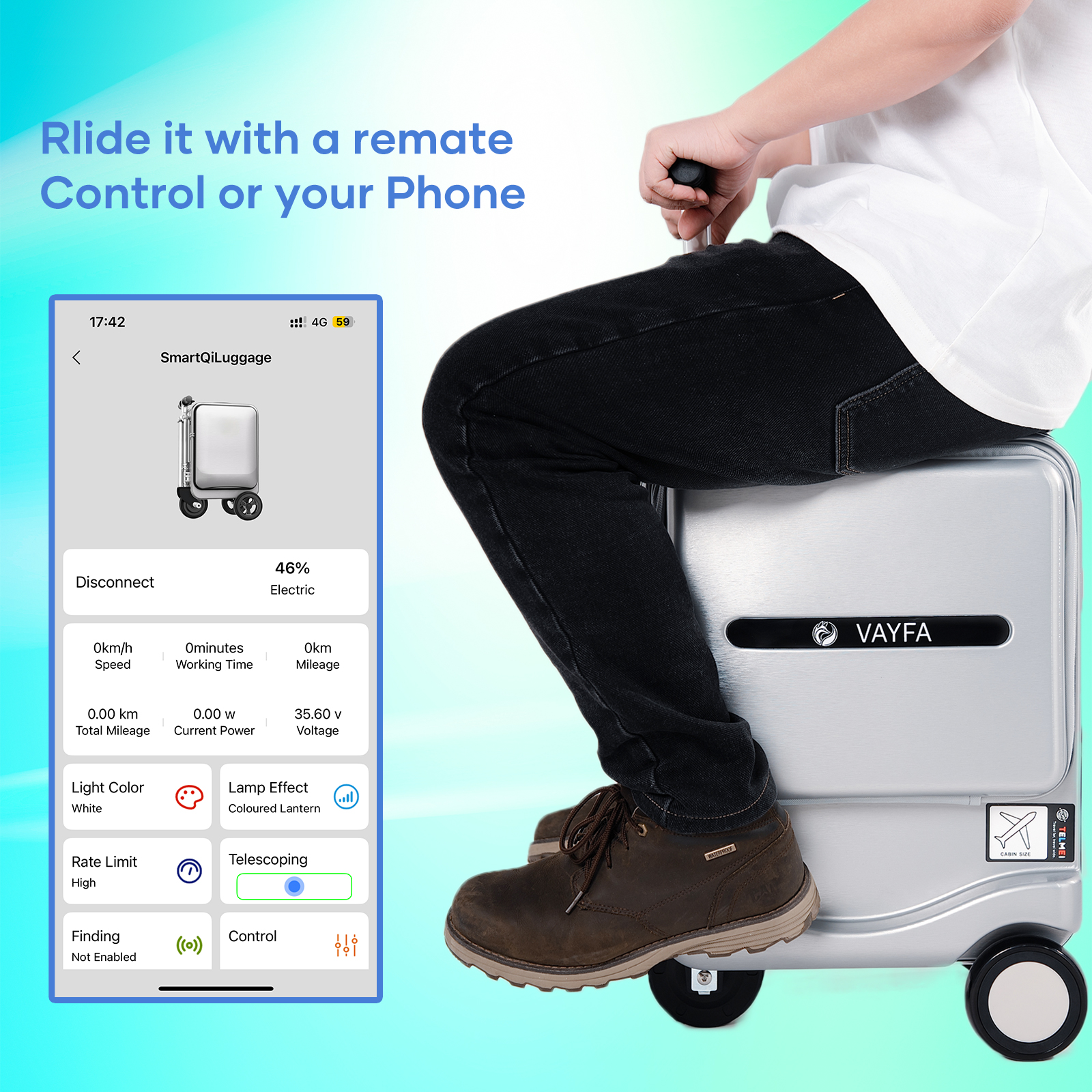 Waterproof USB Charging Suitable Smart Luggage for Rainy Destinations Beach Trips - Image 9