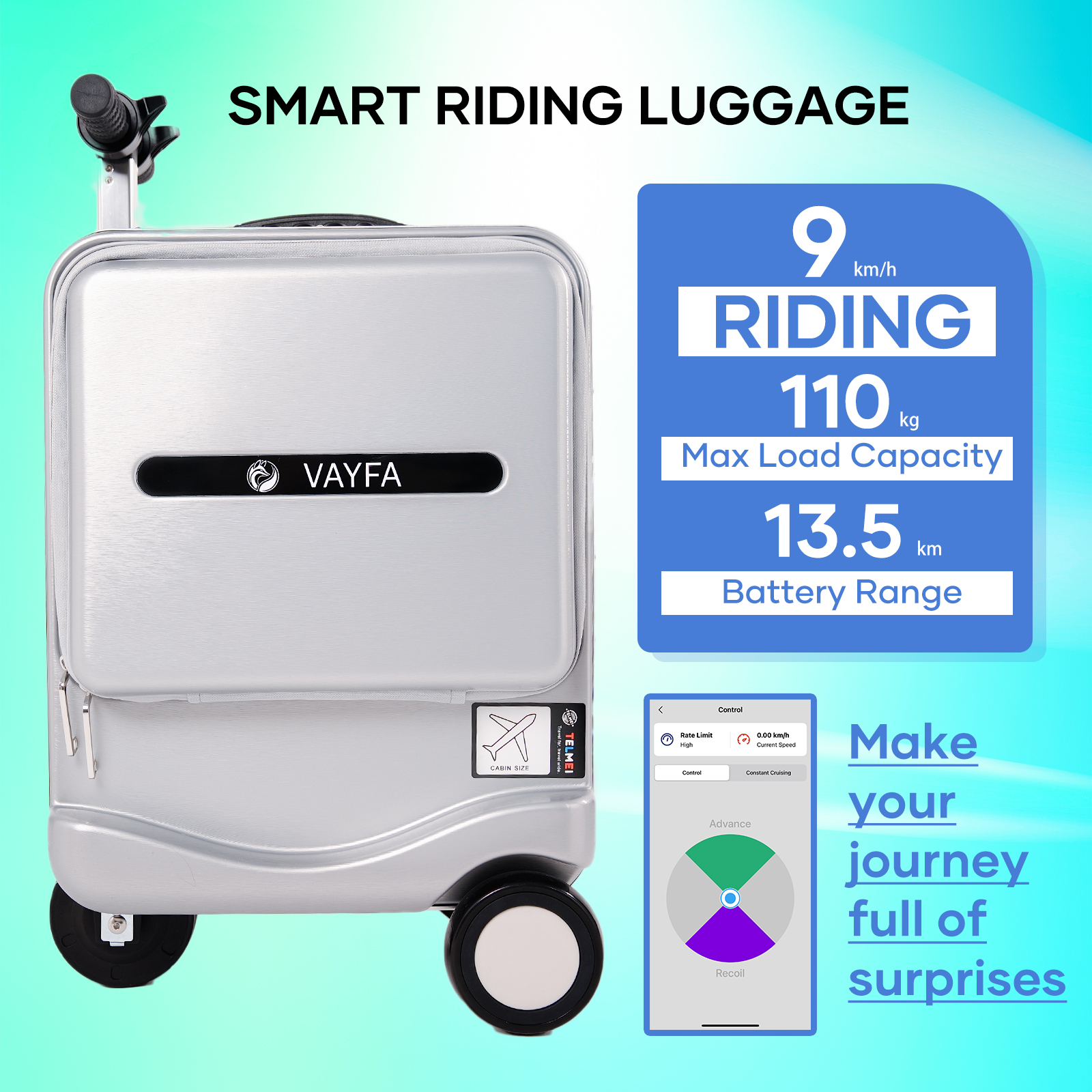 Waterproof USB Charging Suitable Smart Luggage for Rainy Destinations Beach Trips - Image 8