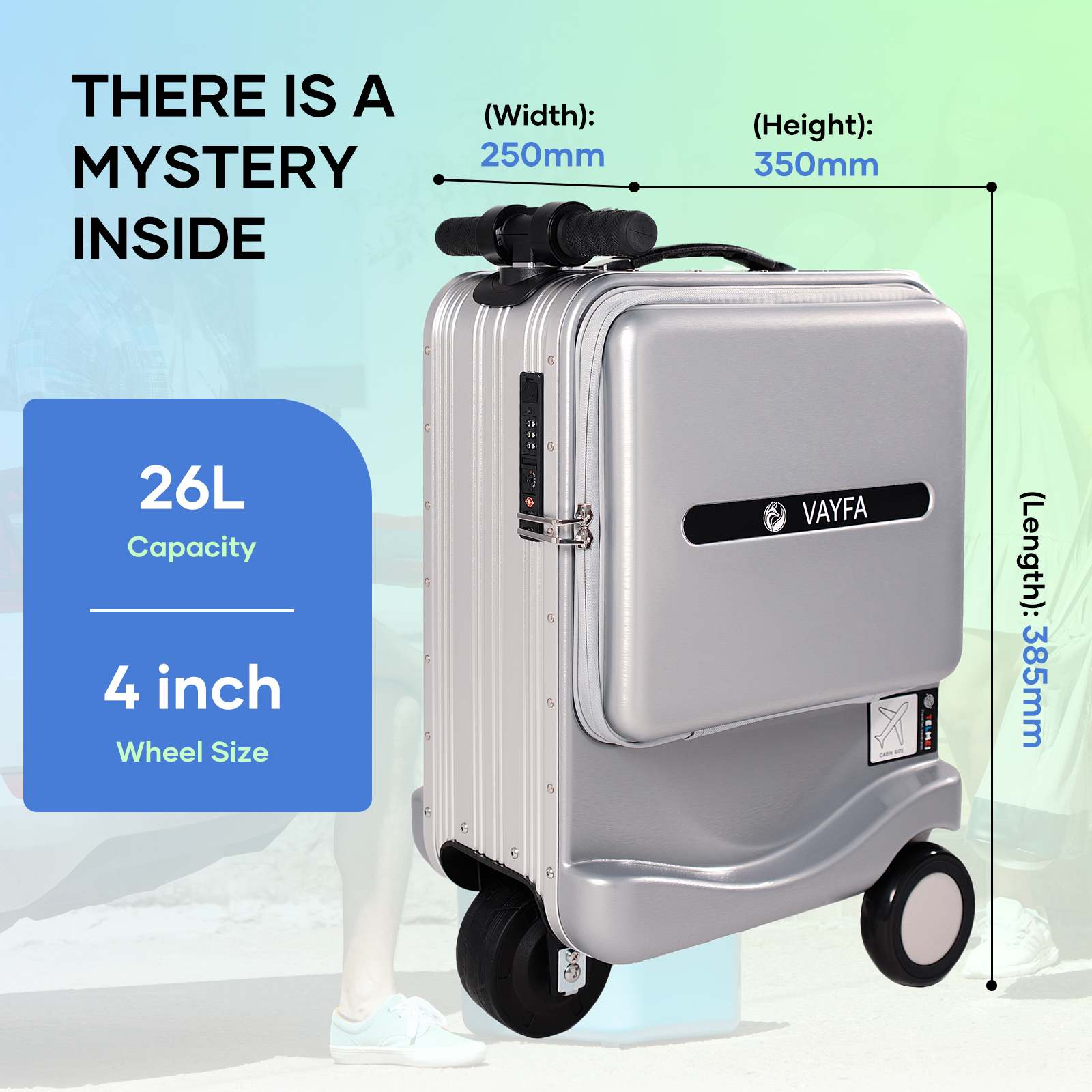 Waterproof USB Charging Suitable Smart Luggage for Rainy Destinations Beach Trips - Image 7